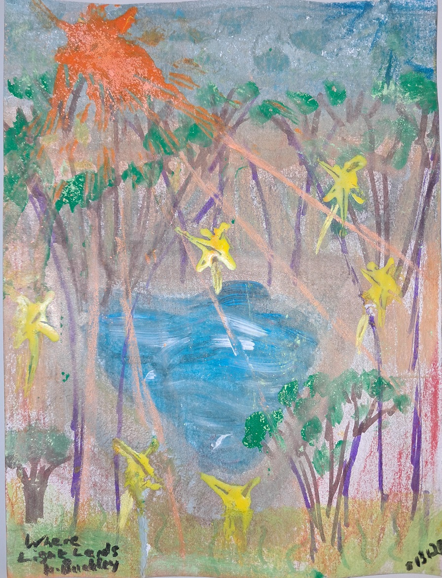 Abstract painting: Where Light Lands